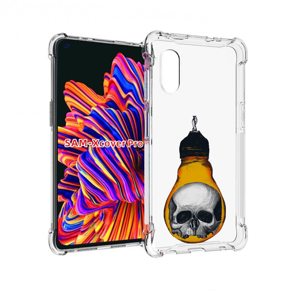 Чехол MyPads череп в лампочке для Samsung Galaxy Xcover Pro 1