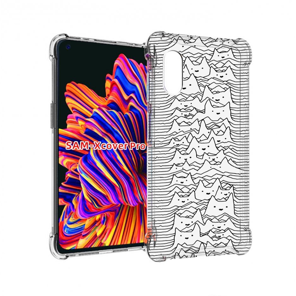 

Чехол MyPads черно белые коты 3D для Samsung Galaxy Xcover Pro 1, Прозрачный, Tocco
