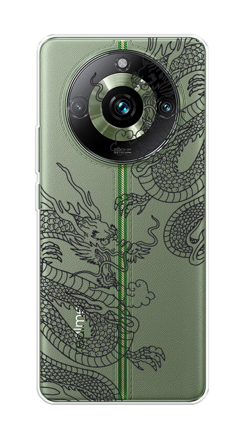 

Чехол на Realme 11 Pro "Два китайских дракона", Серый;черный, 2514250-1