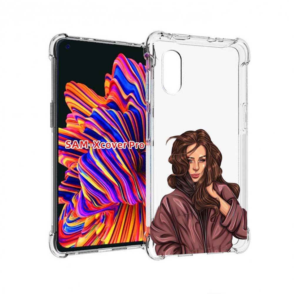 

Чехол MyPads Арт рисунок девушки для Samsung Galaxy Xcover Pro 1, Прозрачный, Tocco