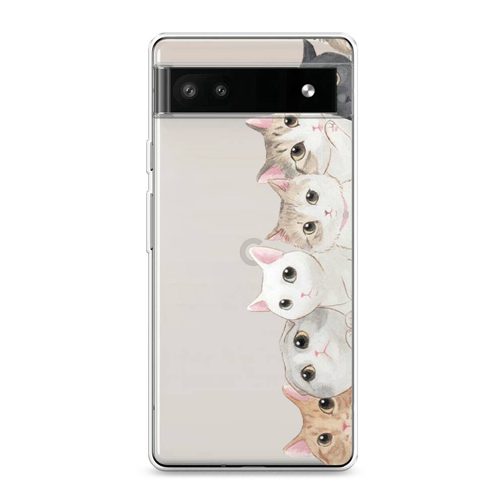 

Силиконовый чехол "Котики" на Google Pixel 6A, Котики