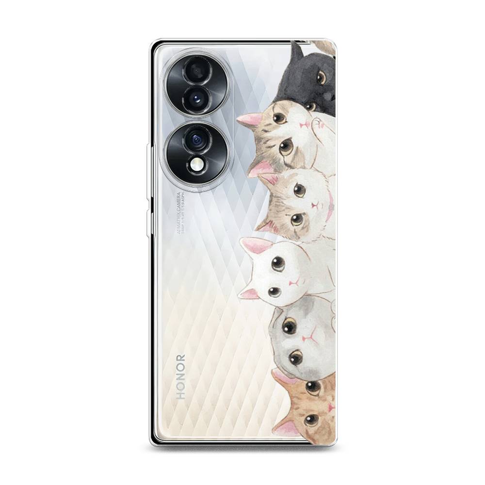 

Силиконовый чехол "Котики" на Honor 70, Котики