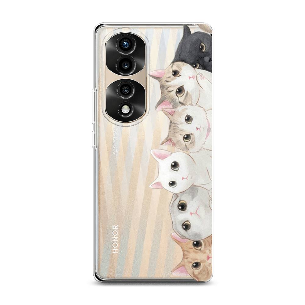 

Силиконовый чехол "Котики" на Honor 70 Pro, Котики