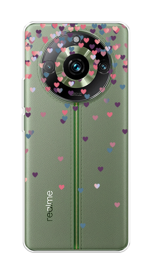 

Чехол на Realme 11 Pro "Посыпка сердечки", Розовый;фиолетовый, 2514250-3