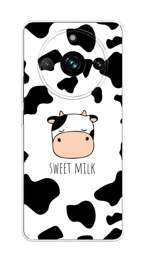 

Чехол на Realme 11 Pro+ "Sweet milk", Розовый;белый;черный, 2514350-1