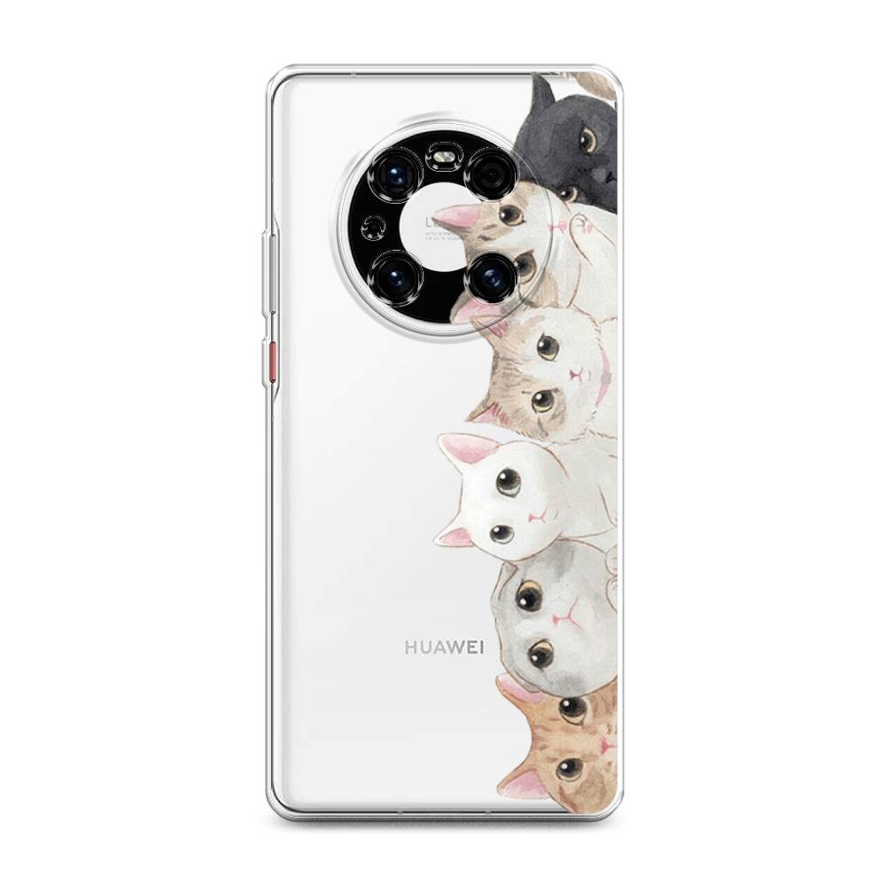 

Силиконовый чехол "Котики" на Huawei Mate 40E Pro, Котики