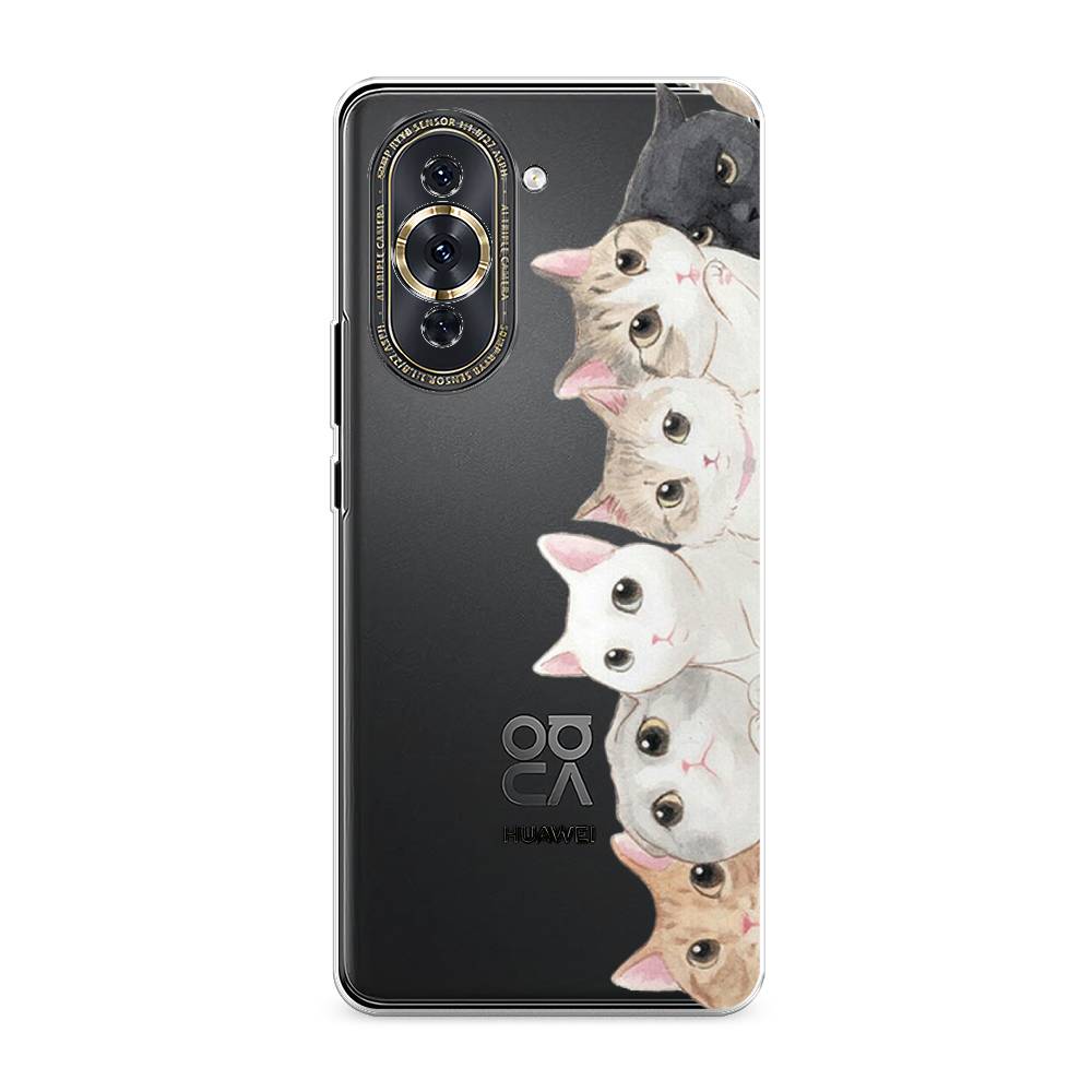 

Силиконовый чехол "Котики" на Huawei Nova 10 Pro, Котики