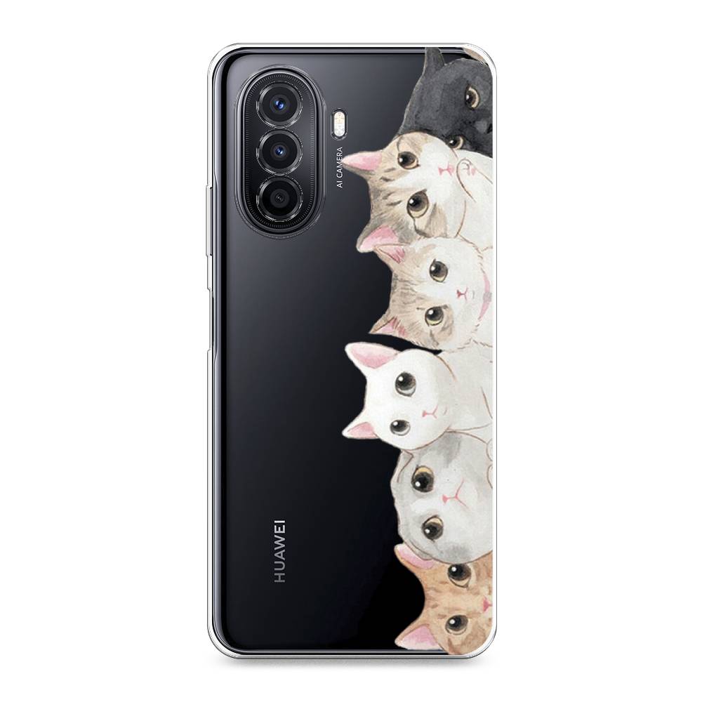 

Силиконовый чехол "Котики" на Huawei Nova Y70, Котики
