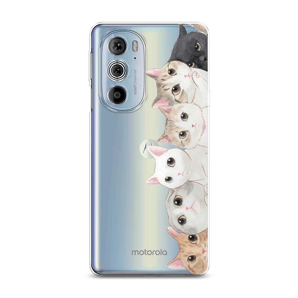 

Силиконовый чехол "Котики" на Motorola Edge 30 Pro, Котики