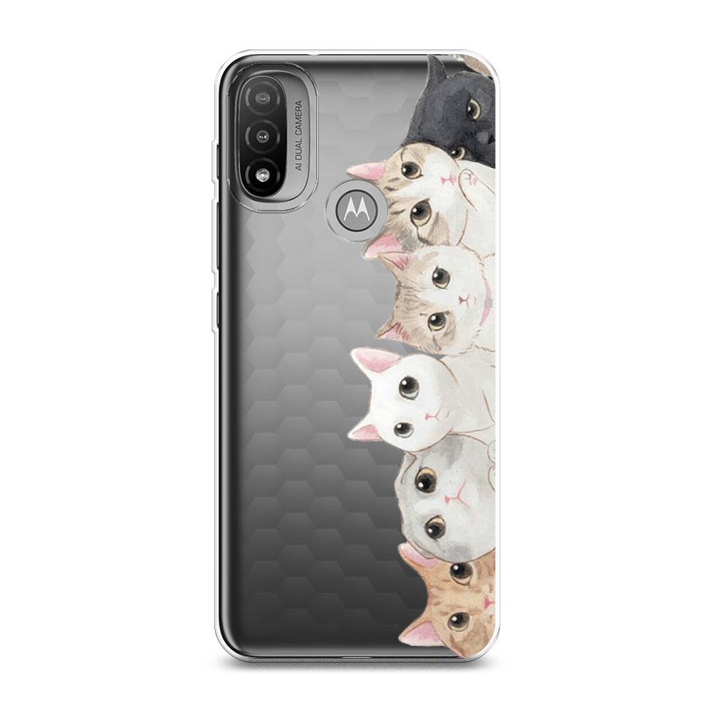 

Силиконовый чехол "Котики" на Motorola Moto E20, Котики