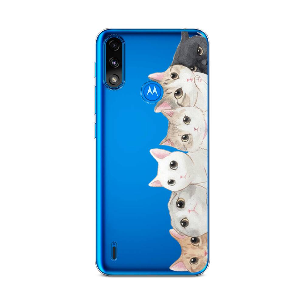 

Силиконовый чехол "Котики" на Motorola Moto E7 Power, Котики