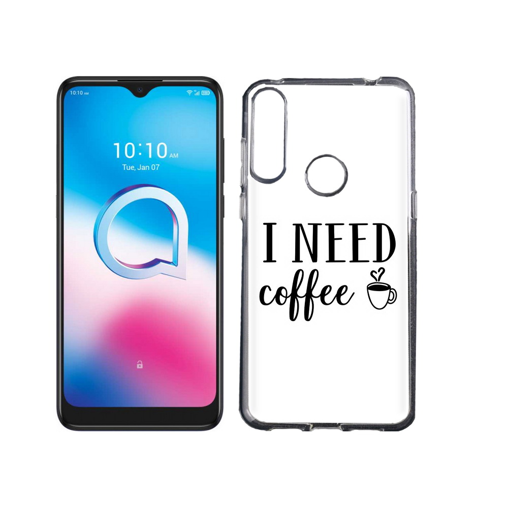 

Чехол MyPads Tocco для Alcatel 3L (2020) 5029Y Мне нужен кофе (PT159035.666.121), Tocco