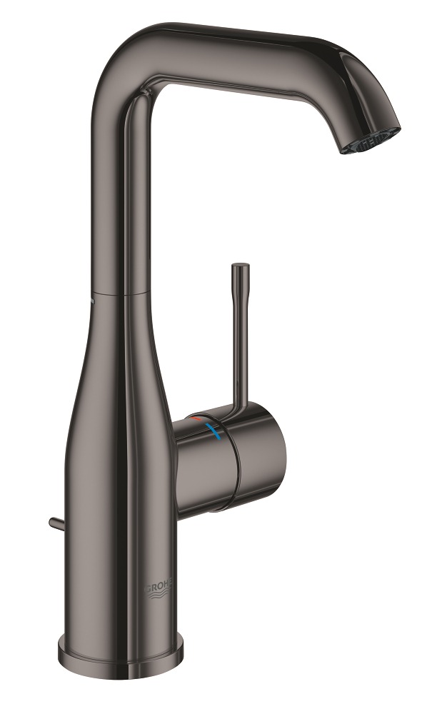 

Смеситель для раковины GROHE Essence, темный графит глянец (24174A01), Черный