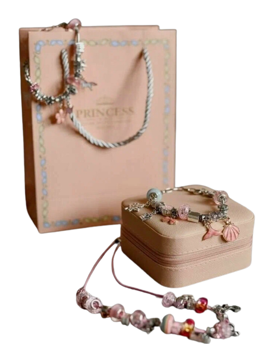 Набор для создания браслетов и украшений ForAll Princess розовый