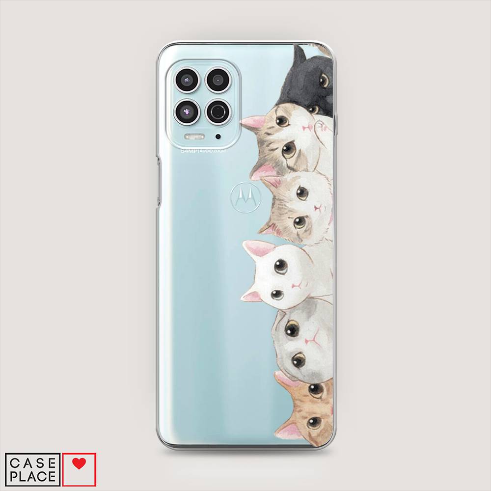 

Силиконовый чехол "Котики" на Motorola Moto G100, Котики
