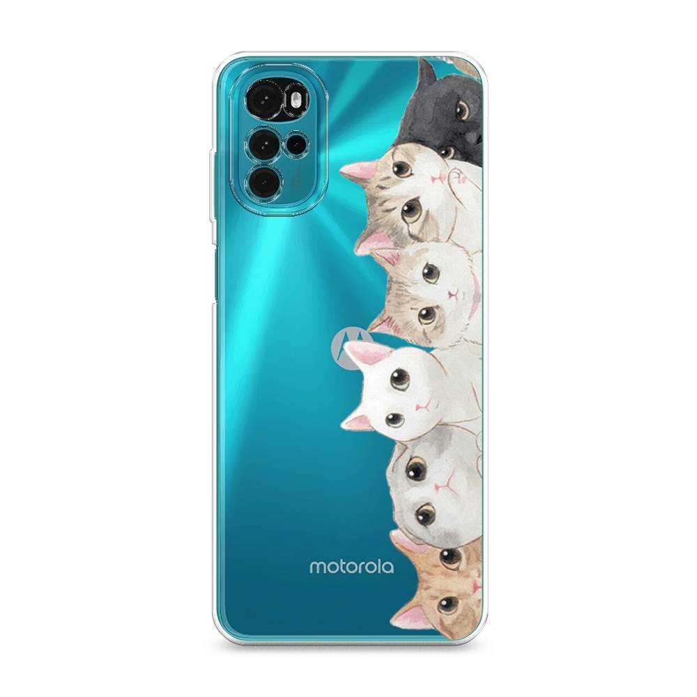 

Силиконовый чехол "Котики" на Motorola Moto G22, Котики
