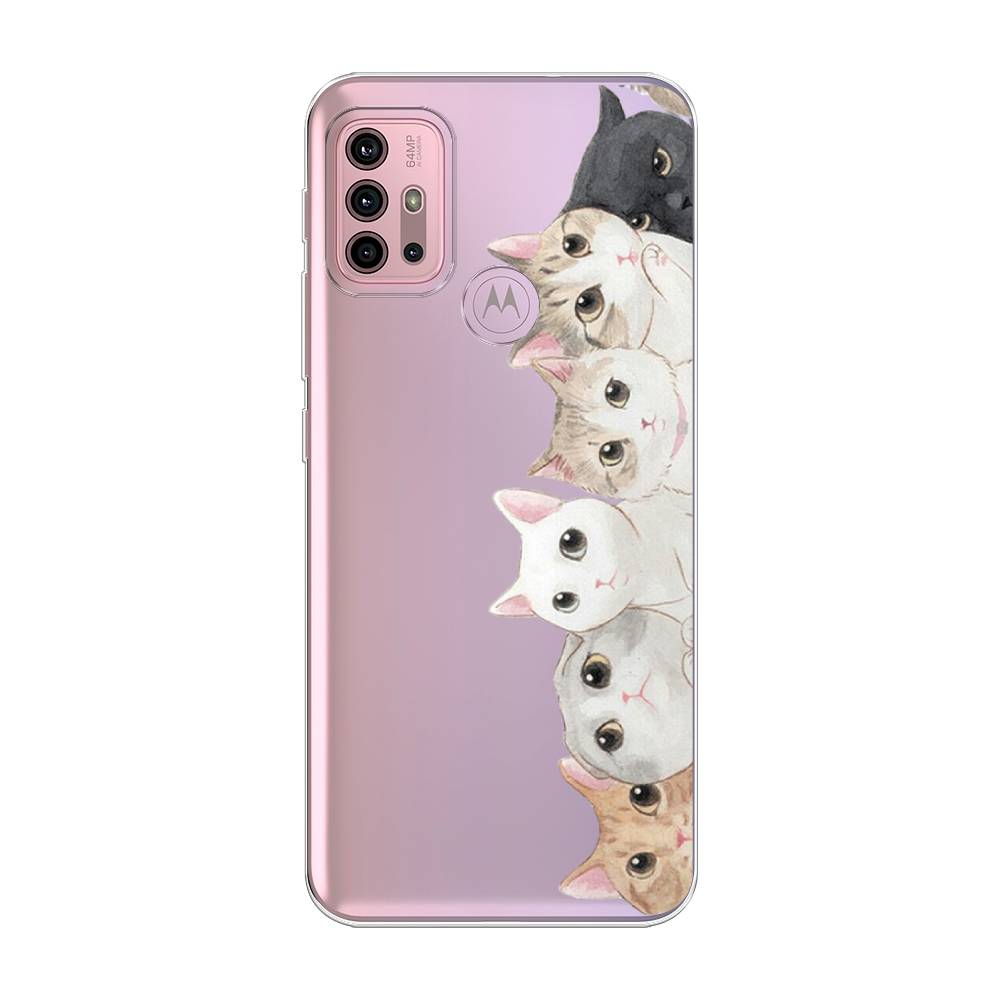 

Силиконовый чехол "Котики" на Motorola Moto G30, Котики