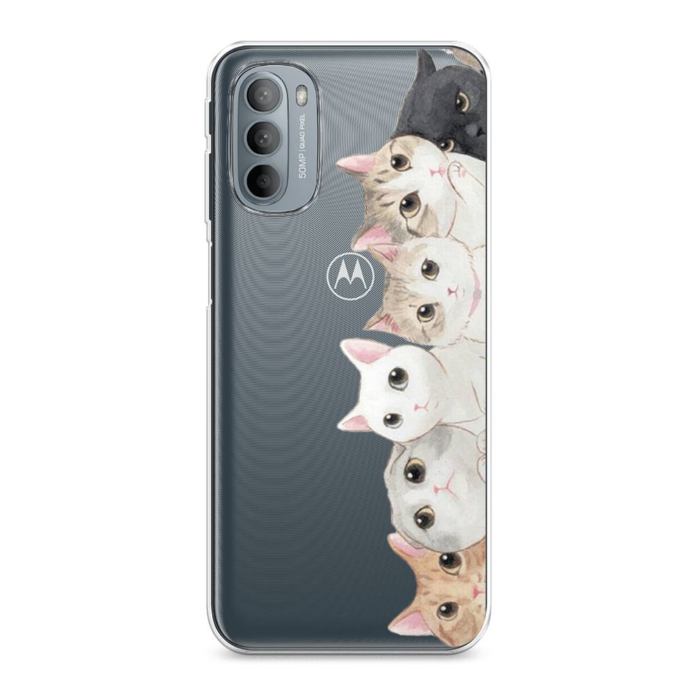 

Силиконовый чехол "Котики" на Motorola Moto G31, Котики