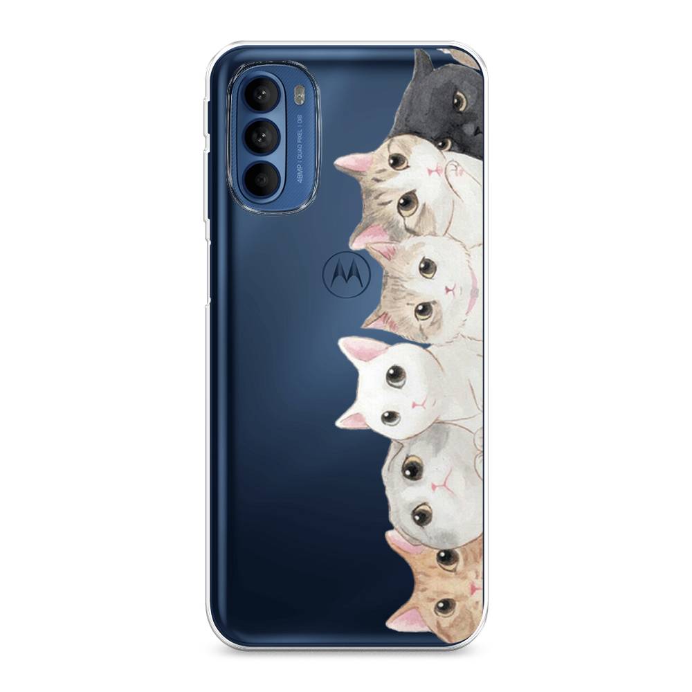 

Силиконовый чехол "Котики" на Motorola Moto G41, Котики