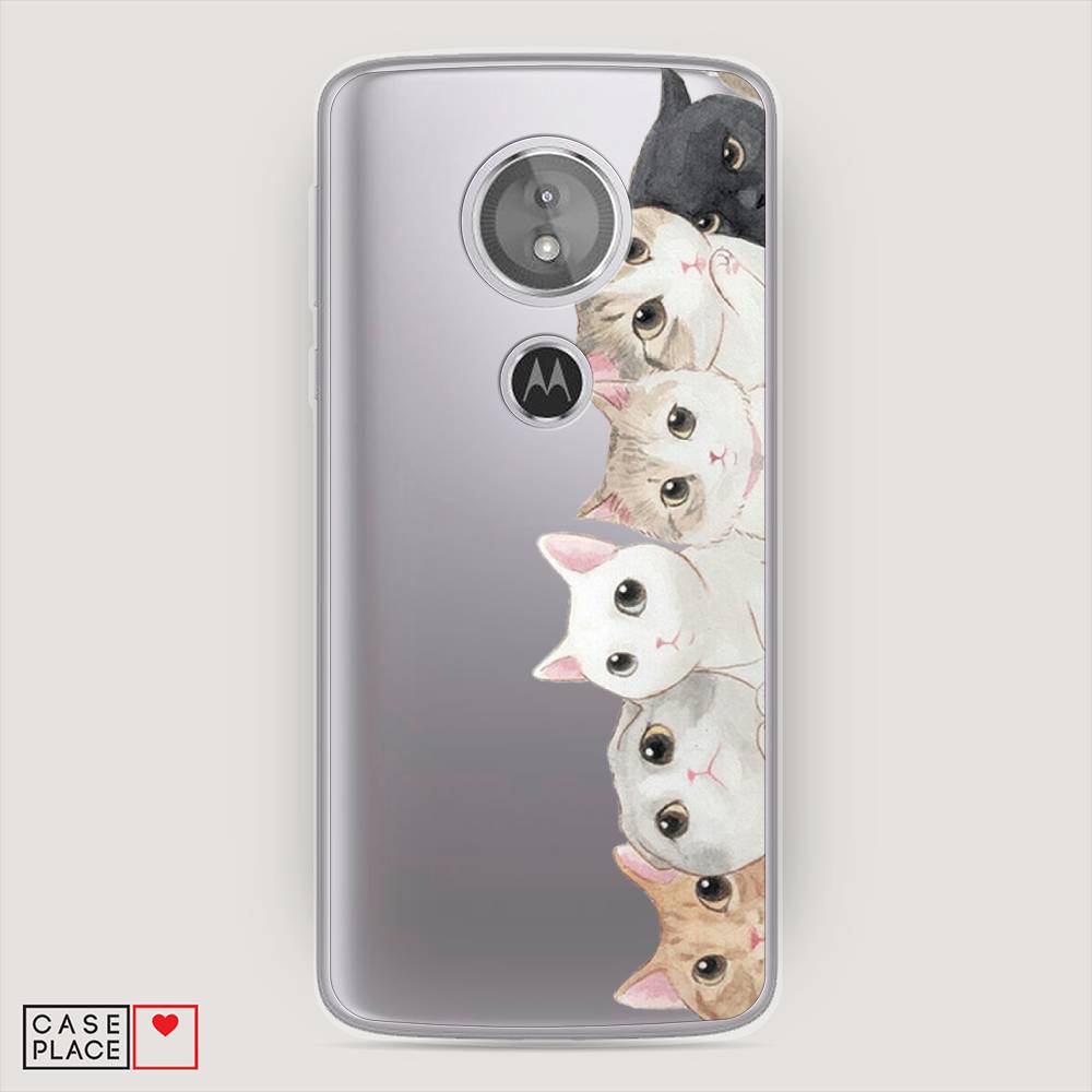 

Силиконовый чехол "Котики" на Motorola Moto G6 Play, Котики