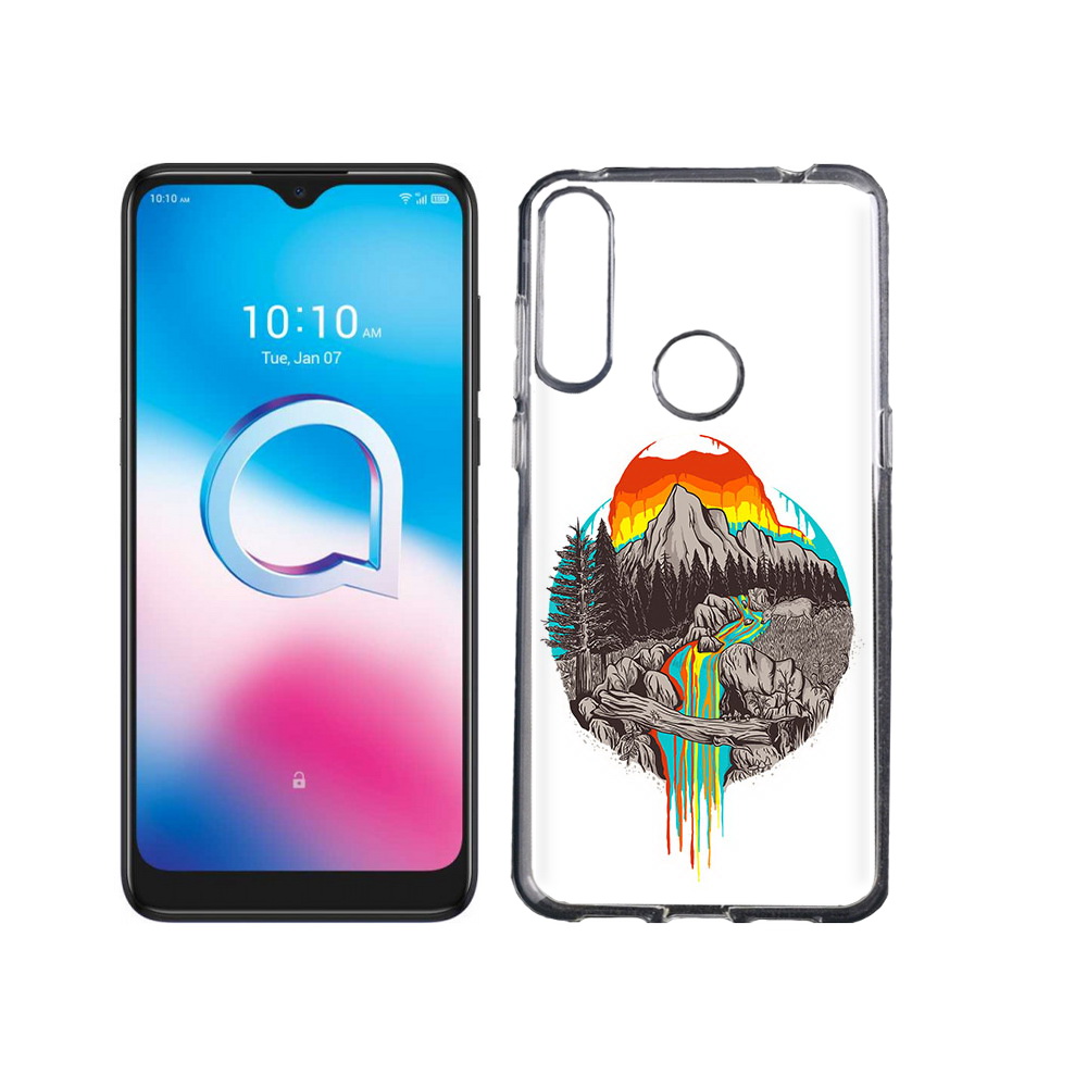 

Чехол MyPads Tocco для Alcatel 3L (2020) 5029Y Радужный водопад (PT159035.666.144), Tocco