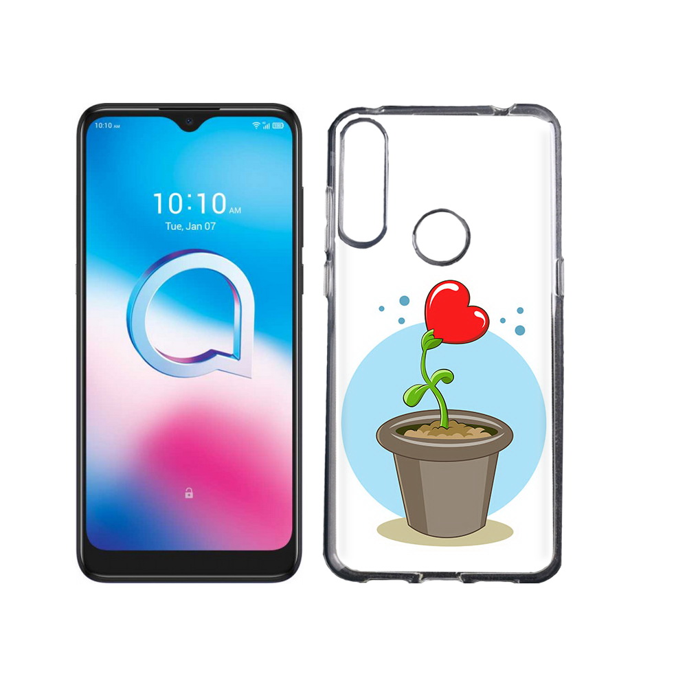 

Чехол MyPads Tocco для Alcatel 3L (2020) 5029Y Растение любви 14 февраля, Tocco