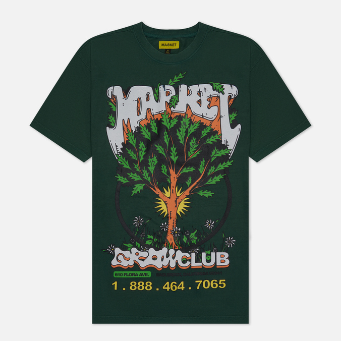 

Мужская футболка MARKET Growclub зелёный, Размер S, Зеленый, Growclub