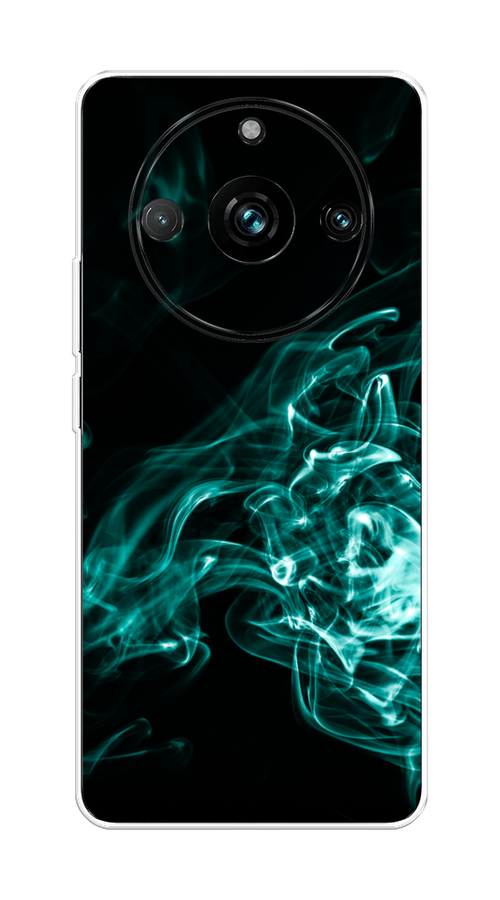 

Чехол на Realme 11 Pro+ "Дым", Бирюзовый;черный;голубой, 2514350-3