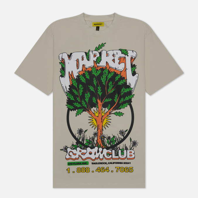 

Мужская футболка MARKET Growclub бежевый, Размер XL, Growclub