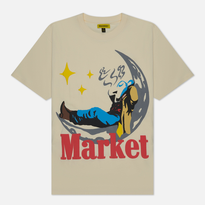 

Мужская футболка MARKET Man On Moon бежевый, Размер S, Man On Moon