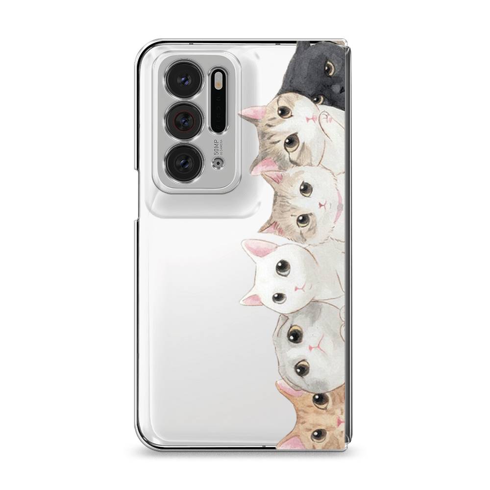 

Силиконовый чехол "Котики" на Oppo Find N, Котики