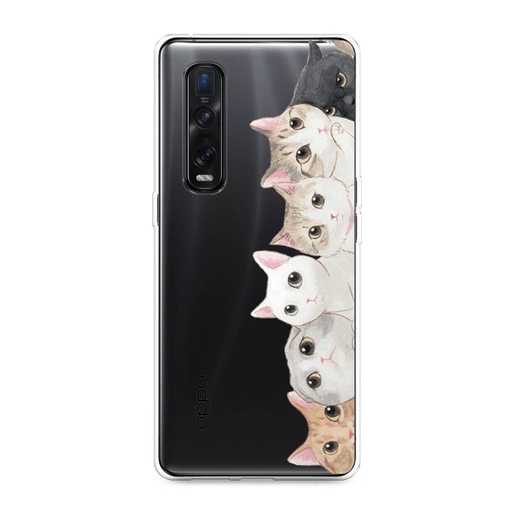 

Силиконовый чехол "Котики" на Oppo Find X2 Pro, Котики