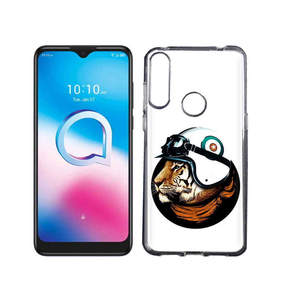 

Чехол MyPads Tocco для Alcatel 3L (2020) 5029Y Тигр в шлеме (PT159035.666.171), Tocco