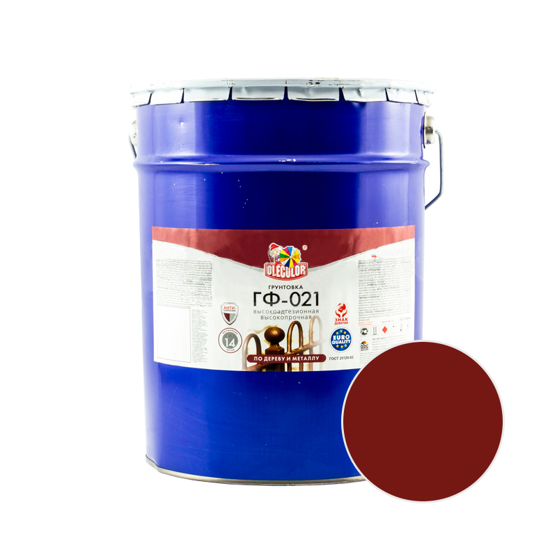 

Грунт OLECOLOR ГФ-021 Красно-коричневый 25 кг