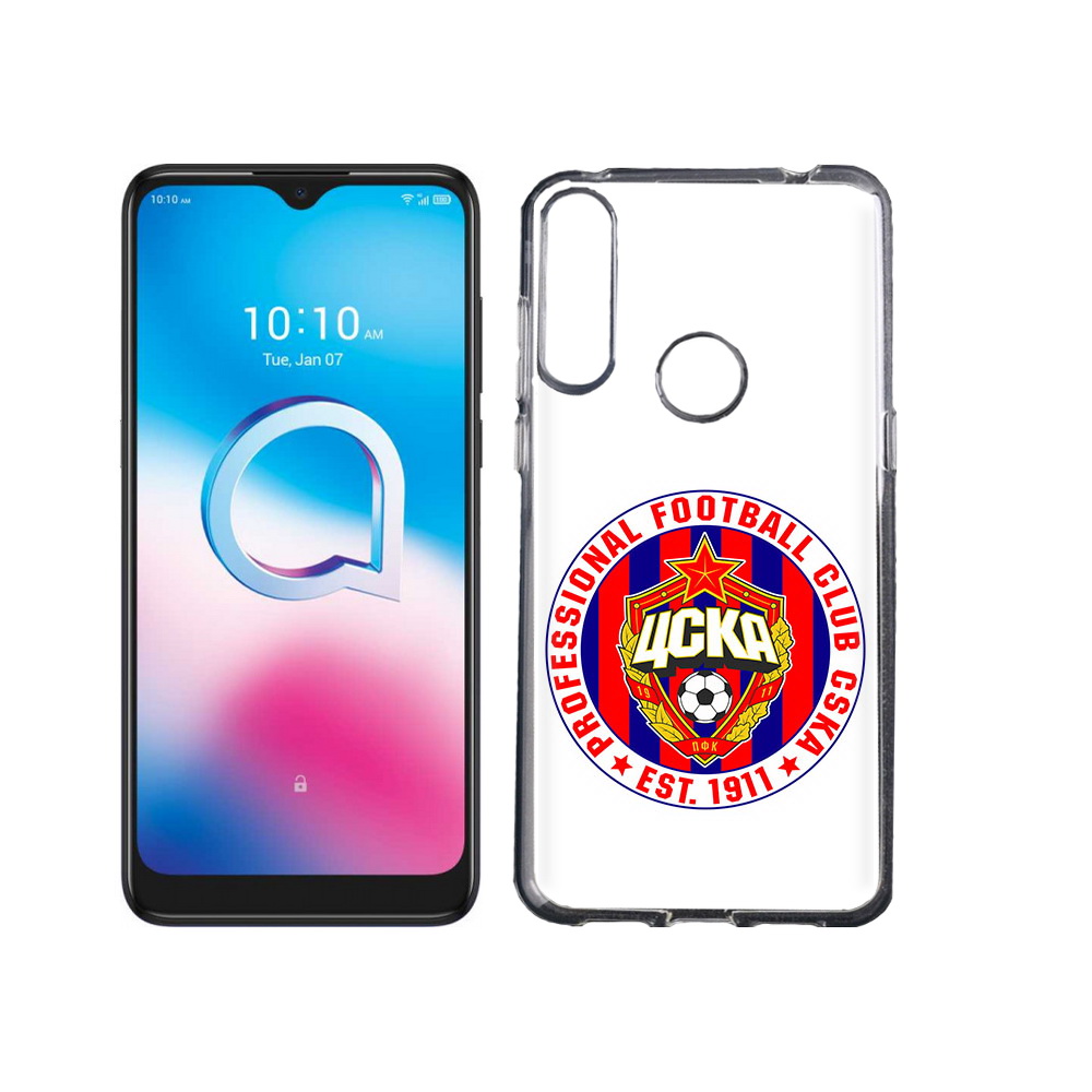 

Чехол MyPads Tocco для Alcatel 3L (2020) 5029Y ФК ЦСК логотип (PT159035.666.178), Tocco