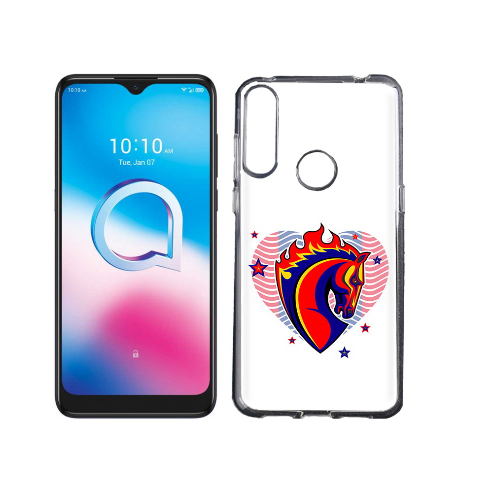 

Чехол MyPads Tocco для Alcatel 3L (2020) 5029Y ФК ЦСЛ Лошадь (PT159035.666.180), Tocco