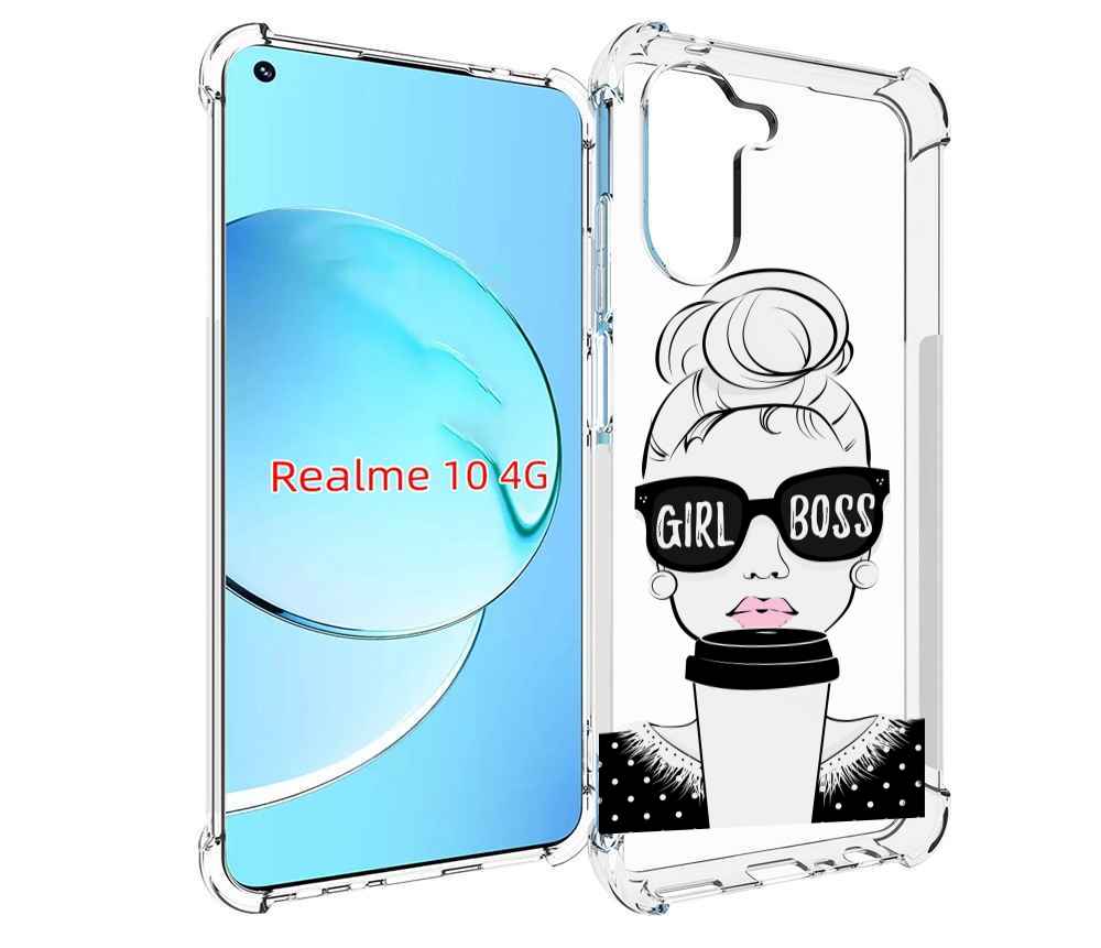 

Чехол MyPads девушка-босс женский для Realme 10, Прозрачный, Tocco
