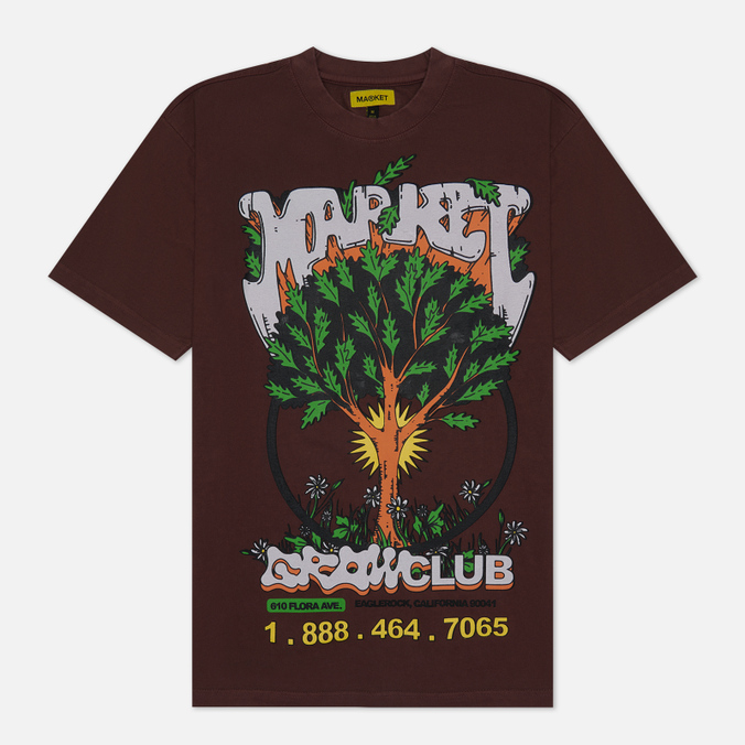 

Мужская футболка MARKET Growclub коричневый, Размер S, Growclub