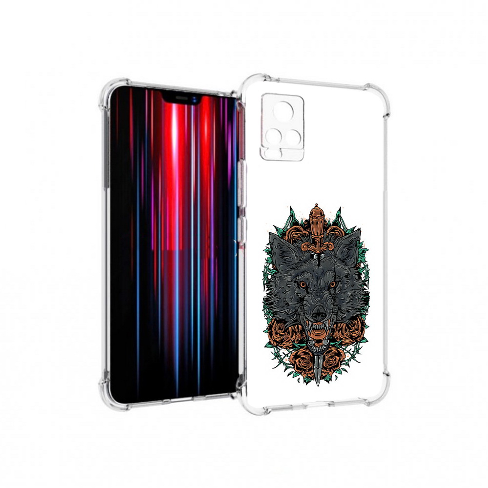 

Чехол MyPads Tocco для Vivo V20 PRO красивый злой волк (PT226964.386.409), Прозрачный, Tocco
