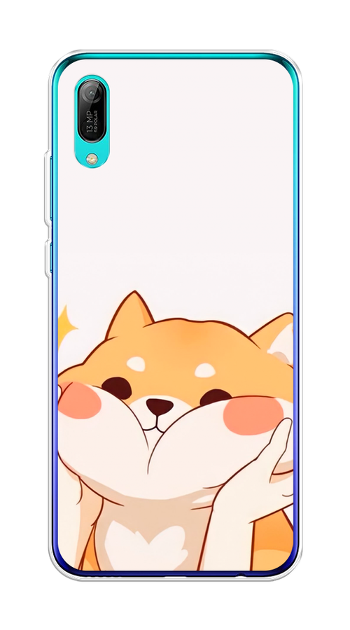 

Чехол Awog на Huawei Y6 Pro (Prime) 2019 "Сладкий песик", Оранжевый, 68150-1