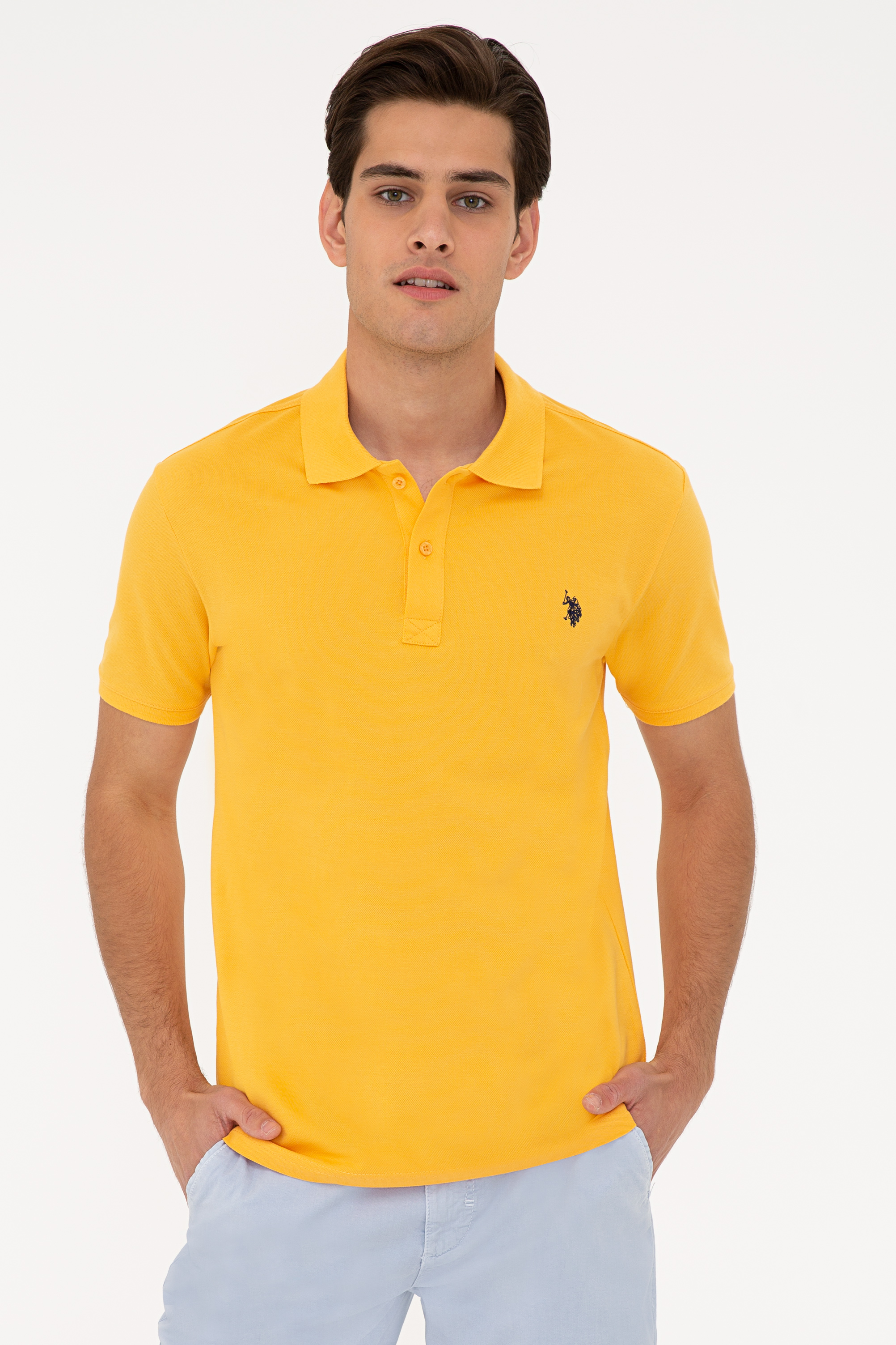 фото Футболка мужская u.s. polo assn. g081gl0110gtp04iy021 желтая 4xl