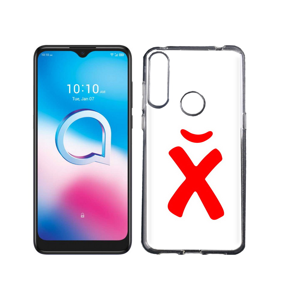 

Чехол MyPads Tocco для Alcatel 3L (2020) 5029Y абстракция буква х (PT159035.666.209), Tocco