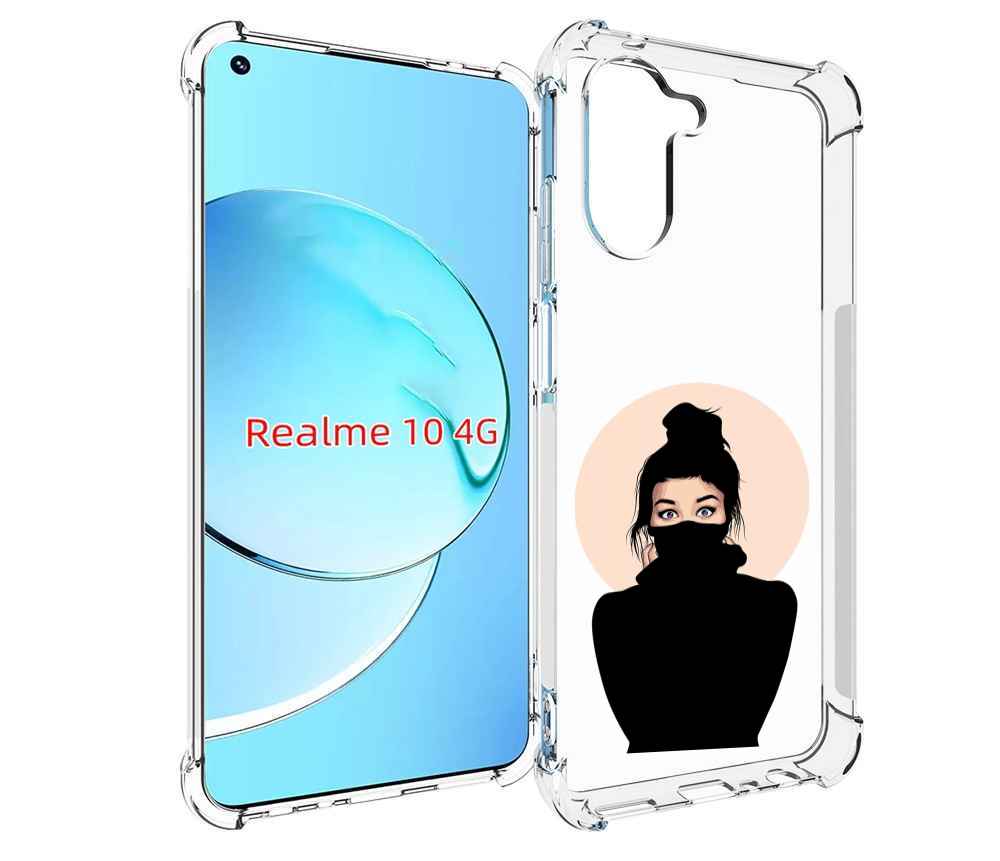 Чехол MyPads девушка-в-свитере женский для Realme 10