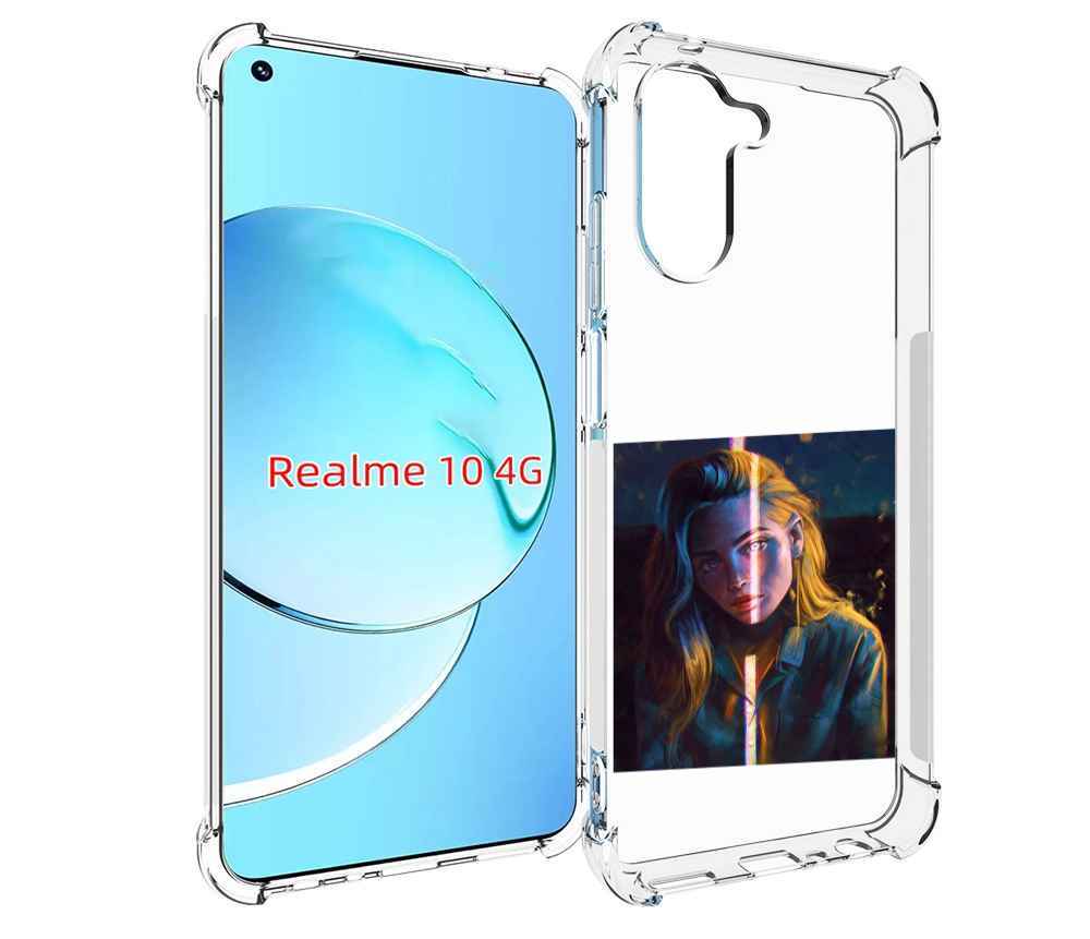 

Чехол MyPads девушка-в-тени для Realme 10, Прозрачный, Tocco