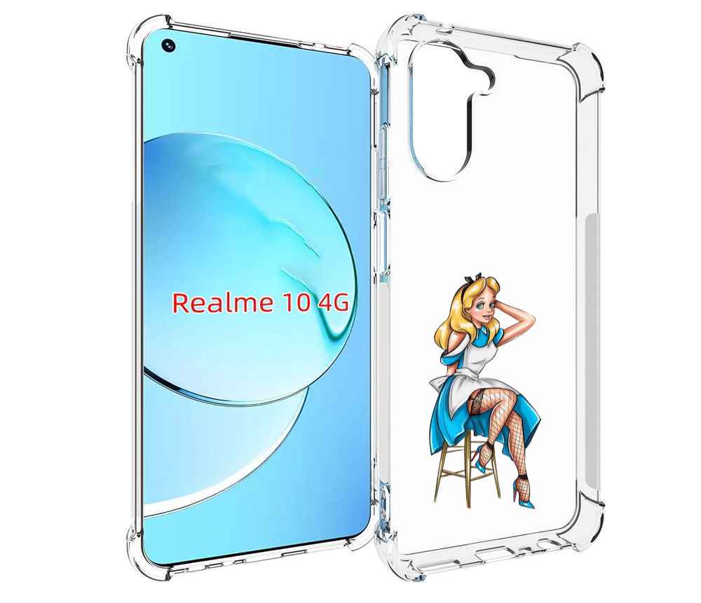 Чехол MyPads девушка-в-чулках женский для Realme 10