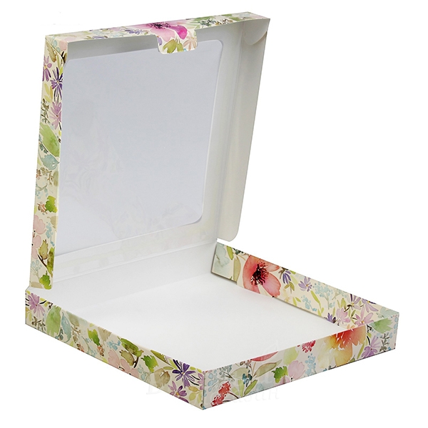 

Упаковка для пряников 21х21х3 см. Цветы, Разноцветный