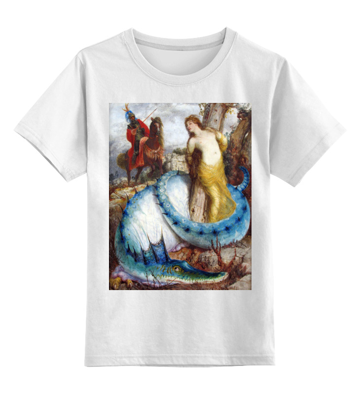 Детская футболка классическая унисекс Printio Руджеро и анжелика (арнольд бёклин) футболка детская printio арнольд шварценеггер цв р 152