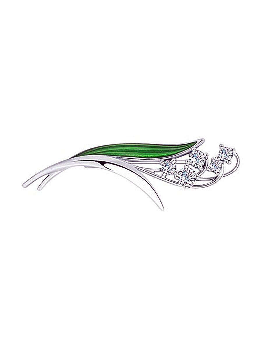 

Брошь из серебра TEO MAORI 894040200, фианит\эмаль, 894040200