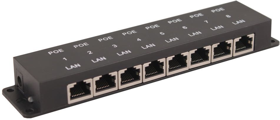 фото Пассивный fast ethernet poe-инжектор osnovo midspan-8/p