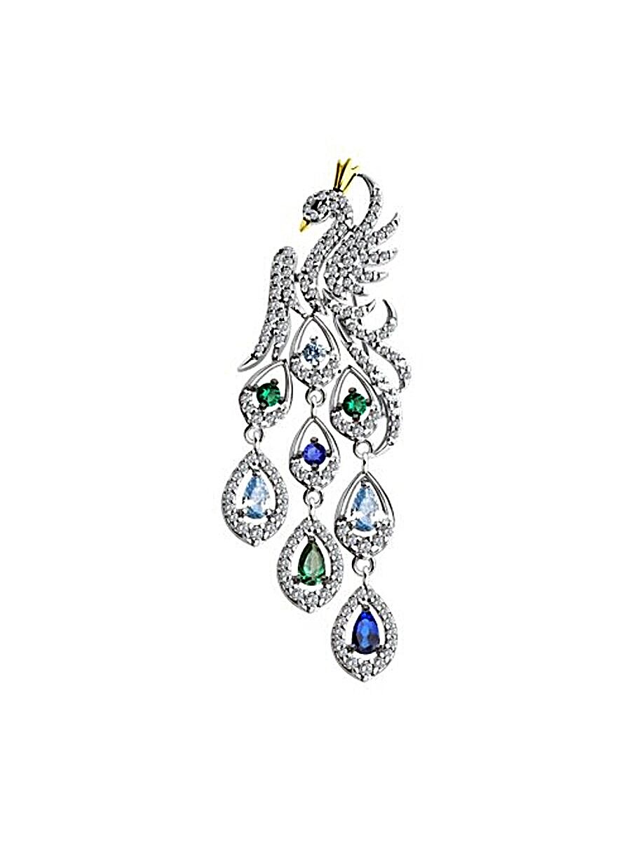 

Брошь из серебра TEO MAORI 894040328, фианит, 894040328